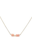 Romantic Semi Precious Bar Necklace