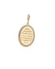 Not So Vintage Ayat El Kurssi Oval Pavé Diamonds Pendant