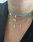 The Romantic One- Semi-precious Turquoise (stars & Moon) Necklace