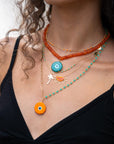Turkish Eye Griffe Pendant With Clasp