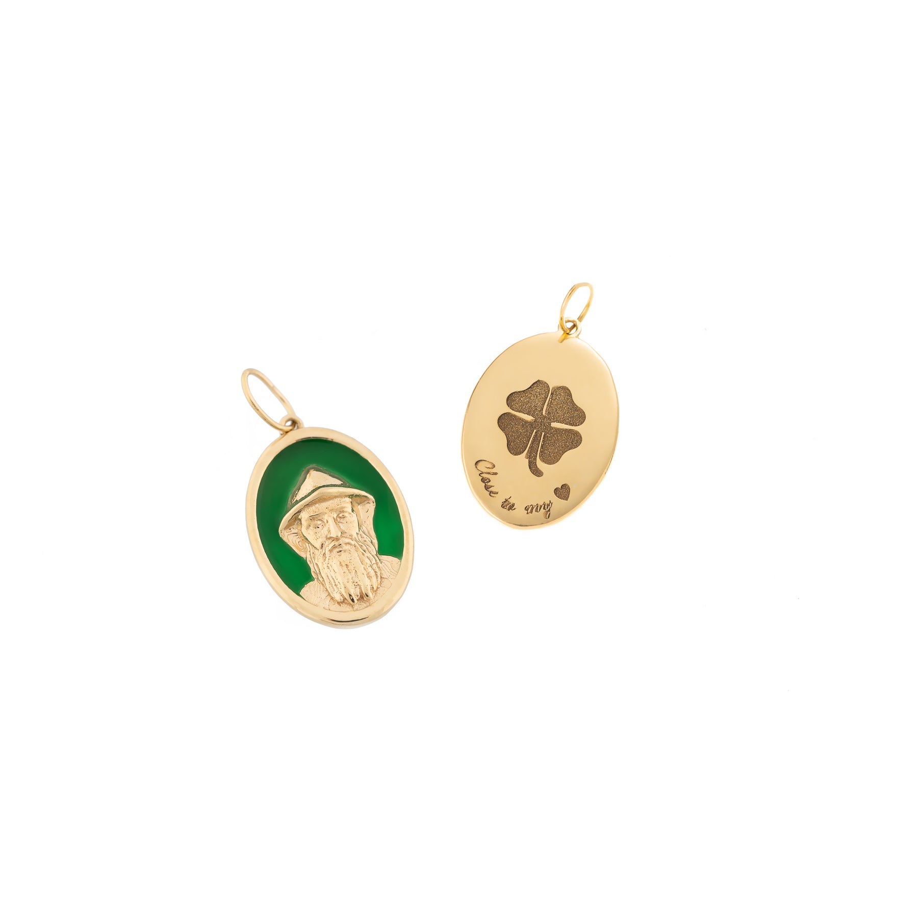 Medallion Enamel Saint Charbel Pendant