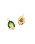 Medallion Enamel Saint Charbel Pendant