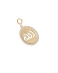 Not So Vintage Allah Oval Pavé Diamonds Pendant