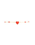 Heart Enamel Grigri Bracelet