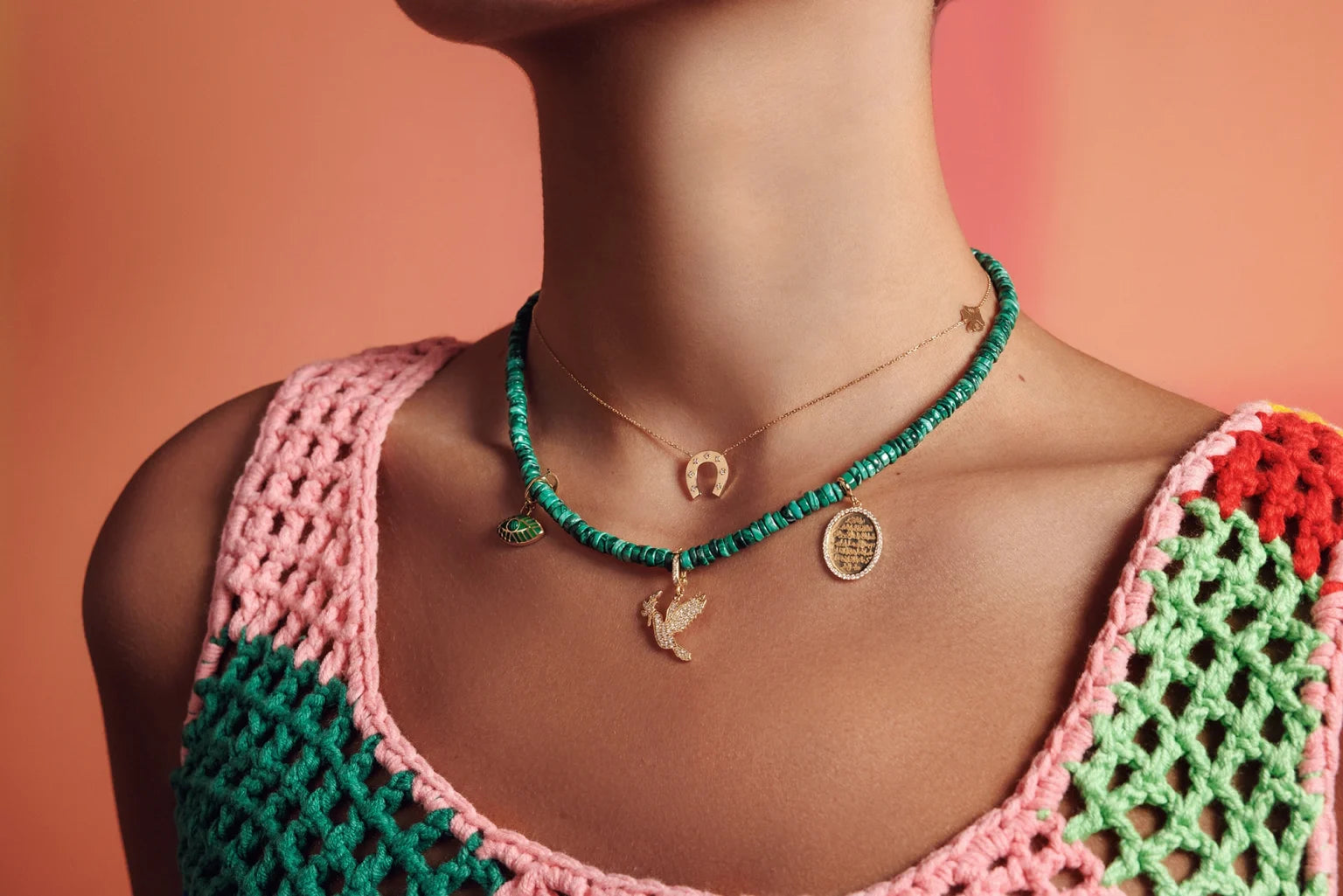 Dainty Diamonds Horseshoe Necklace