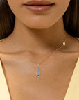 Kuffiyeh Diamonds Frame Map Necklace