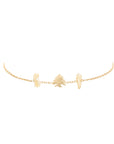 Tiny Lucky Gri-gri Trio- Bracelet Virgin Cedar Lebanon