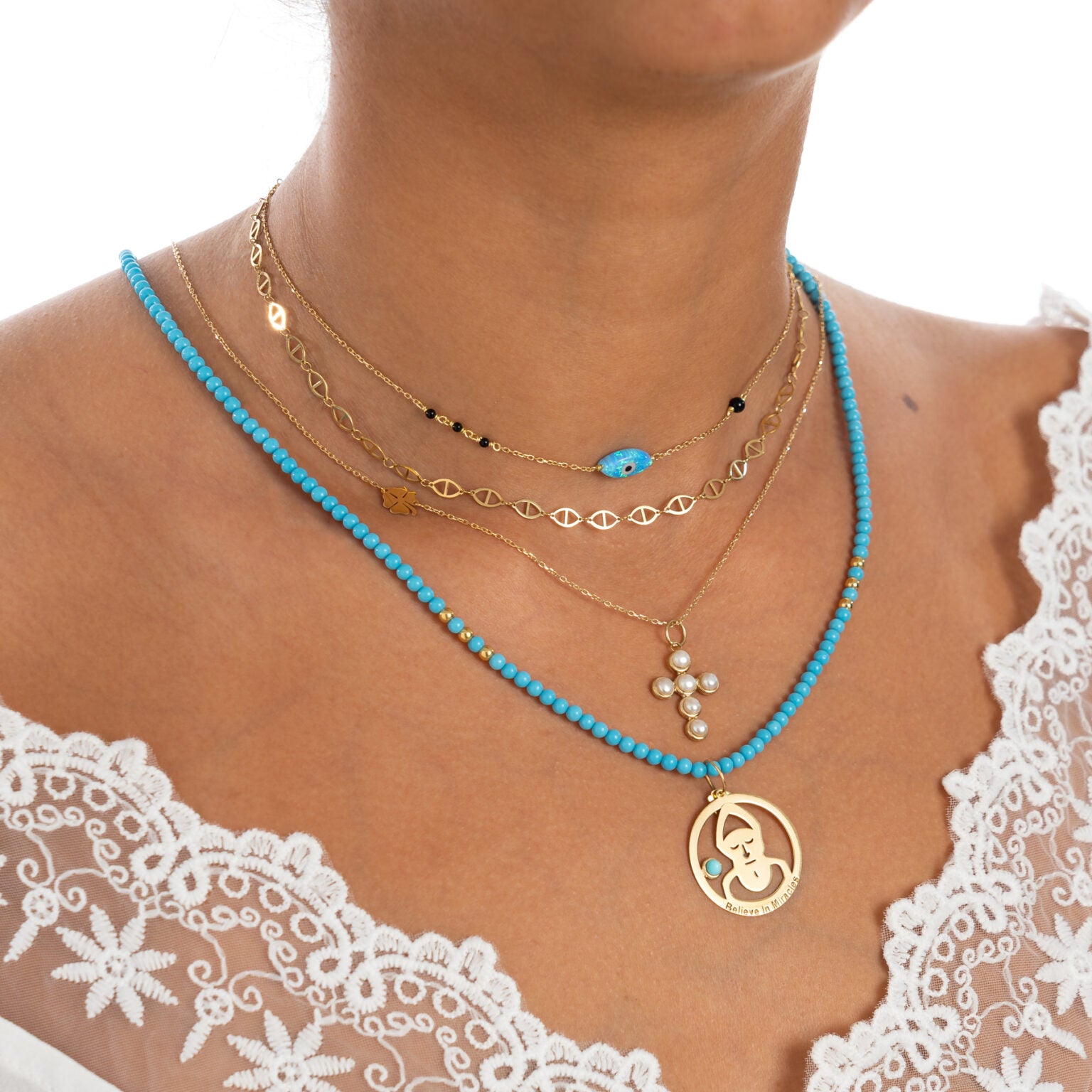 Marquise Evil Eye With Stones