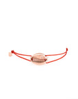 My African Cowrie Shell Cord With 1 Diamond Bracelet