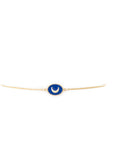 Tiny Medallion Enamel Moon Bracelet