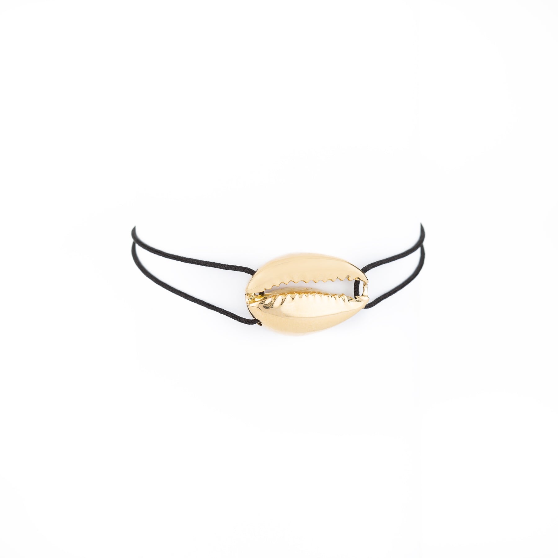 My African Cowrie Shell Without Diamond Cord Man Bracelet