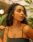 Evil Eye With Stones Choker