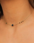 Evil Eye With Stones Choker