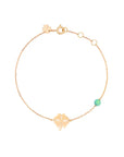 Clover With 1 Bead Bracelet