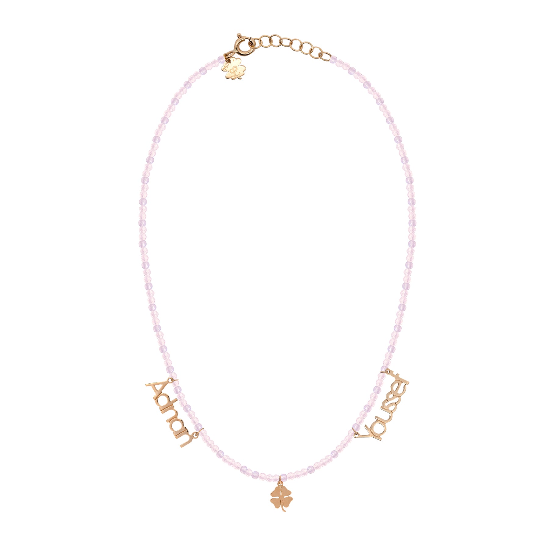 My 2 stars Names with My Lucky Charm Necklace