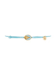 Tiny Medallion Enamel Our Lady Cord Bracelet