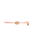 Tiny Medallion Enamel Our Lady Cord Bracelet