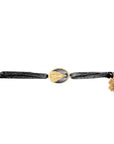 Tiny Medallion Enamel Our Lady Cord Bracelet