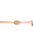 Tiny Medallion Enamel Our Lady Cord Bracelet