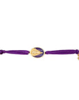 Tiny Medallion Enamel Our Lady Cord Bracelet