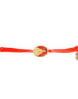 Tiny Medallion Enamel Our Lady Cord Bracelet