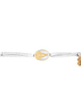 Tiny Medallion Enamel Our Lady Cord Bracelet