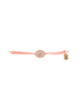 Tiny Medallion Enamel Allah Cord Bracelet
