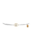 Tiny Medallion Enamel Allah Cord Bracelet