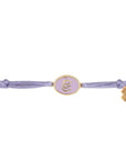 Tiny Medallion Enamel Allah Cord Bracelet