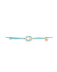 Tiny Medallion Enamel Fatima Cord Bracelet