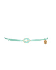 Tiny Medallion Enamel Fatima Cord Bracelet