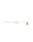 Tiny Medallion Enamel Fatima Cord Bracelet
