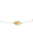 Tiny Medallion Enamel Saint Charbel Cord Bracelet