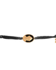 Tiny Medallion Enamel Saint Charbel Cord Bracelet