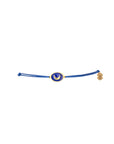 Tiny Medallion Enamel Moon Cord Bracelet