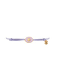 Tiny Medallion Enamel Sun Cord Bracelet