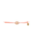 Tiny Medallion Enamel Sun Cord Bracelet