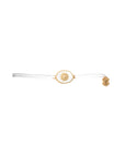 Tiny Medallion Enamel Sun Cord Bracelet