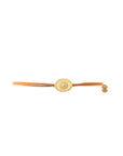 Tiny Medallion Enamel Sun Cord Bracelet