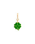 Mini Enamel Clover Pendant With Clasp