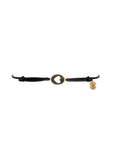 Tiny Medallion Enamel Heart Cord Bracelet