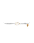Tiny Medallion Enamel Heart Cord Bracelet