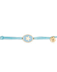 Tiny Medallion Enamel Star Cord Bracelet