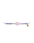 Tiny Medallion Enamel Star Cord Bracelet