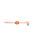 Tiny Medallion Enamel Star Cord Bracelet