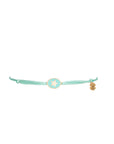 Tiny Medallion Enamel Star Cord Bracelet