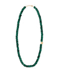 Rondelles Malachites Semi Precious Stones Necklace