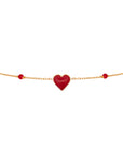 Heart Enamel Grigri Bracelet