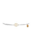 Tiny Medallion Diamonds Enamel Allah Cord Bracelet