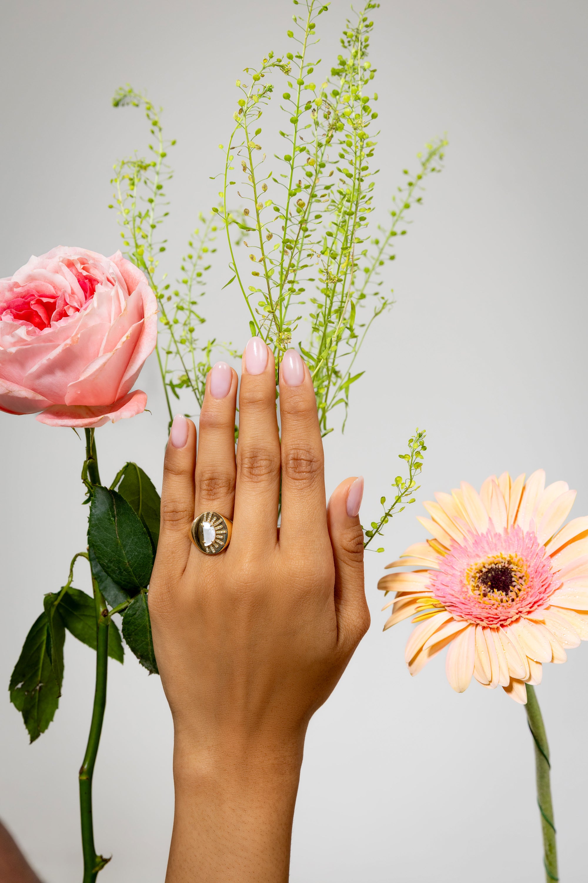 Sunset Crush 566 Diamonds Rays Ring